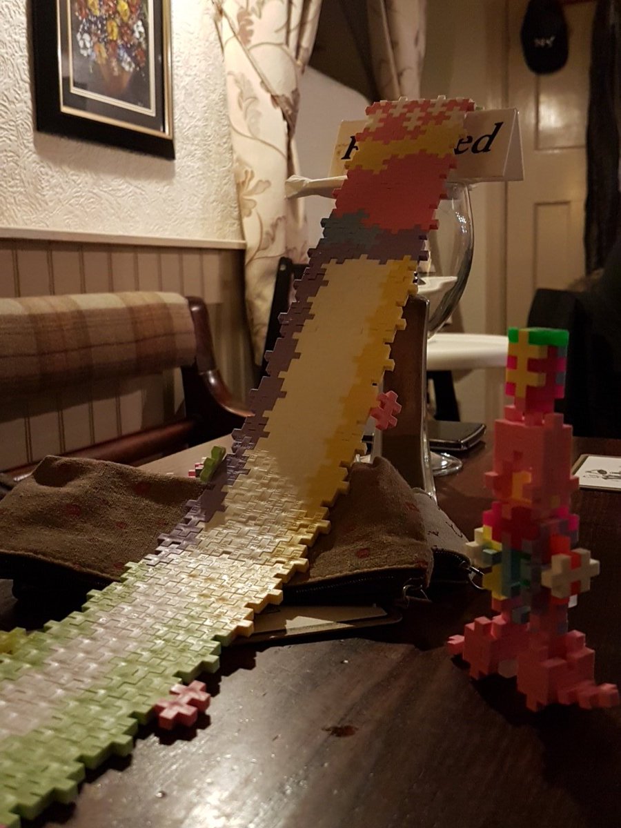 SPCoulson's tweet image. STEM in action sat in a pub with the kids. 9year old is using &quot;momentum&quot; terms.

Proud dad moment!!
#GeekyParenting