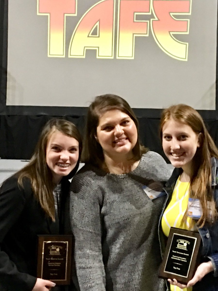 WEHSEducation's tweet photo. Congrats to @karalineklakamp for qualifying for Nationals!  You make us proud! #backtobackqualifier #tafetogether #wehstafe #nattys #goingtodisney #edrising https://t.co/L2cp9syi4d