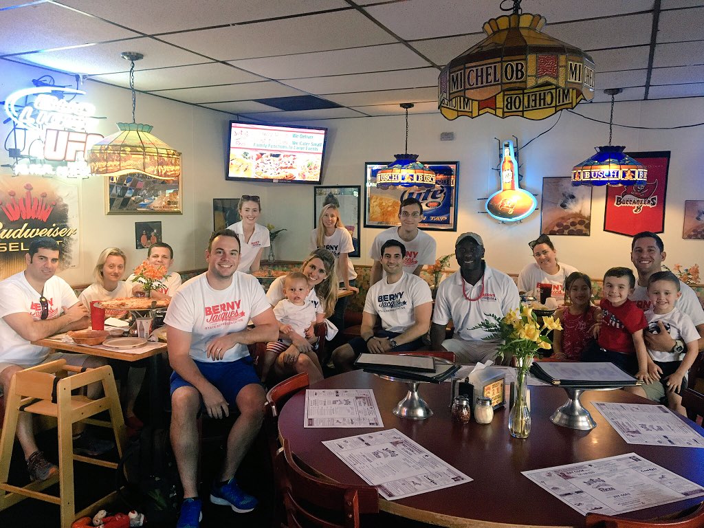 BernyJacques's tweet photo. Thank you to everyone who helped our campaign on the ground today! Nothing better than grassroots. #TeamBerny #WeekendWithBerny #HD66 #ProtectPinellas #sayfie #flapol https://t.co/RhomsGxDBq