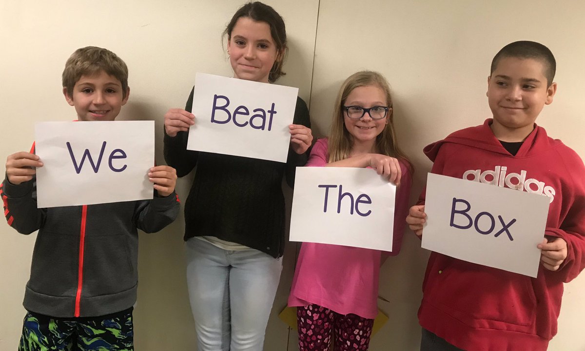 SASD_Franconia's tweet image. 5th grade has beaten the box! You are no match to our teamwork! #SASDNext