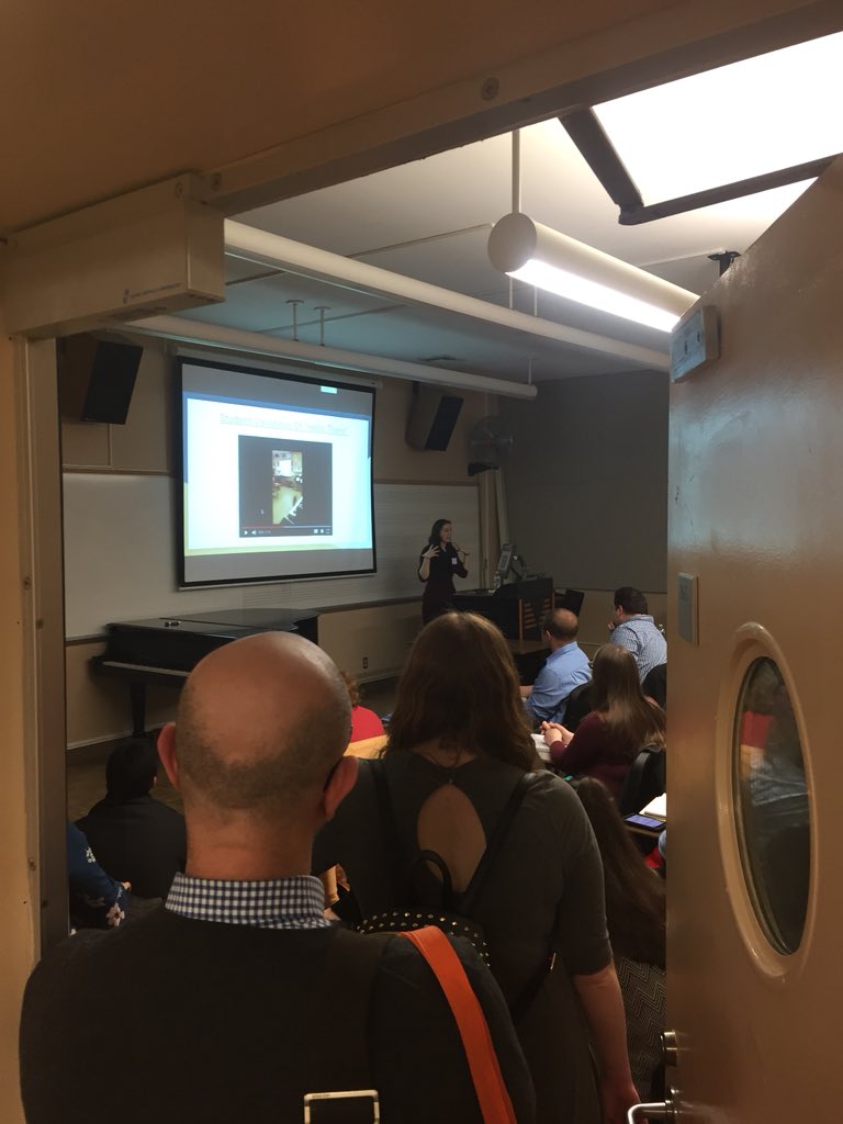 Dr_Koster's tweet photo. Standing room only session about music and special learners with Christina Guando...another great session at the CUNY-Queens state collegiate NYSSMA conference happening now. https://t.co/1VufTJJdBG