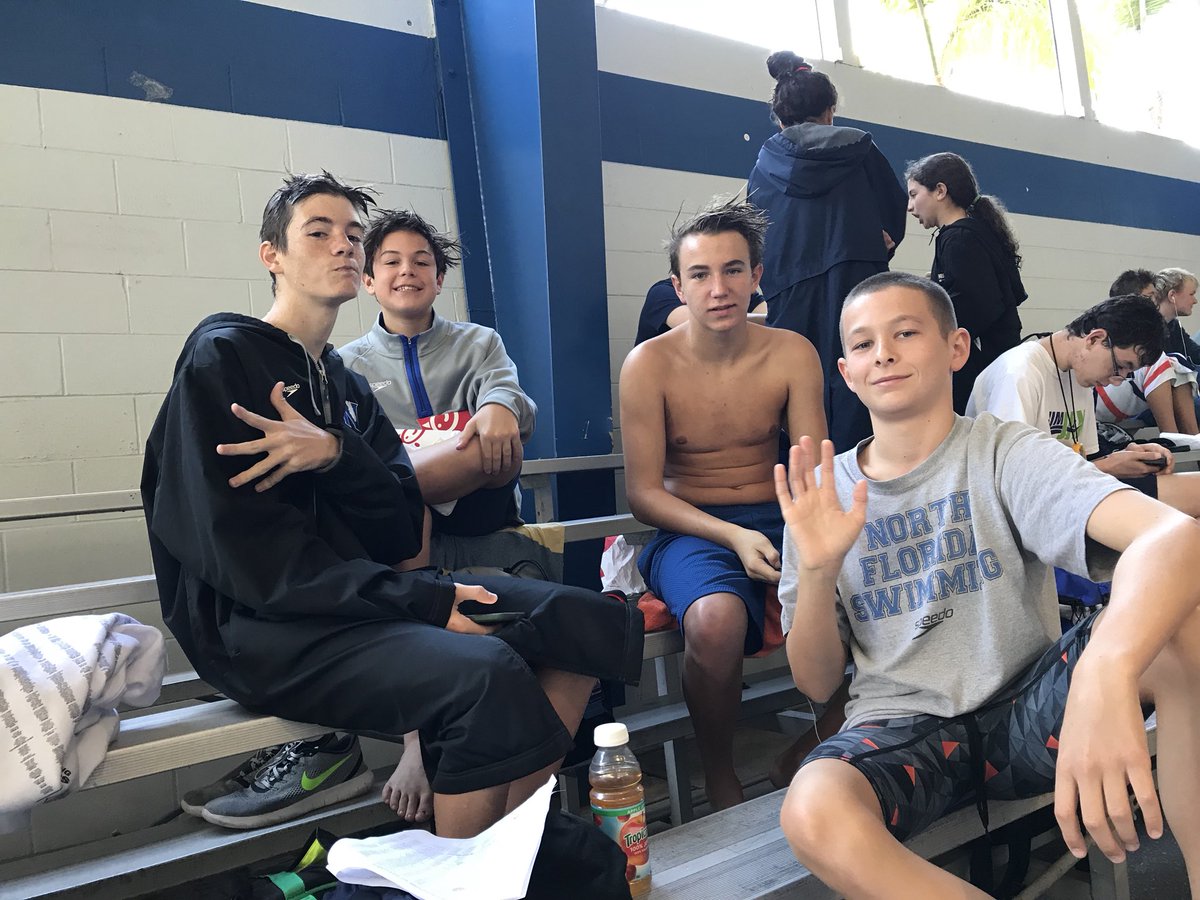 N_FL_Swimming's tweet photo. 2 more great relays today and the 50 freestyle! #gonfs #lastdayfastday tomorrow #FLAGS18sc https://t.co/2gyyKeffp4