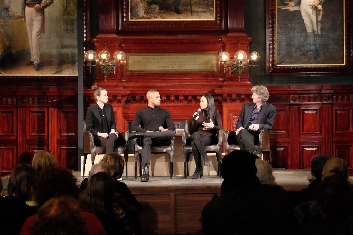 ParkAveArmory's tweet photo. Tap dancer @dorrancedance, opera singer @DavoneTines & visual artist @Teresitafz focus on the energy of the arts coming out of the '60s, moderated by @Damian_Woetzel of @AspenInstArts #LookBackLookForward https://t.co/M2p76oKkFK