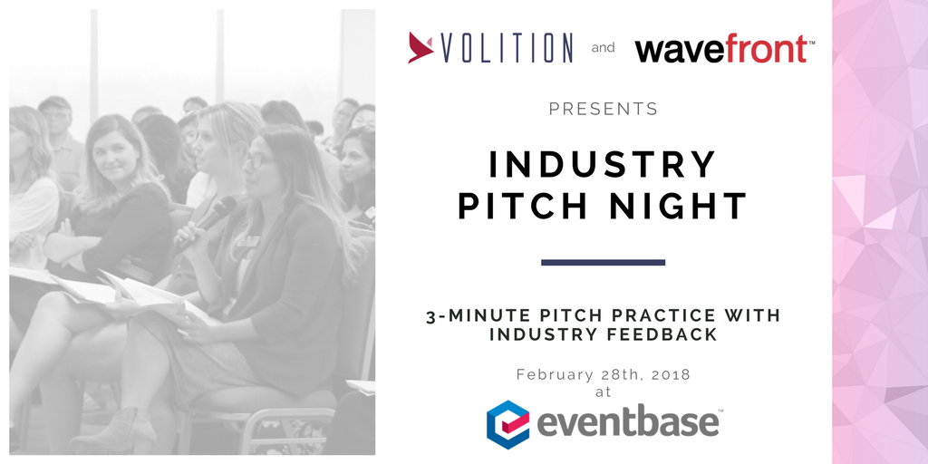📢 ATTN IoT & Mobile startups! On Feb 28 @thisisvolition & @wavefrontac presents an Industry Pitch Night showcasing all things smart, tech and/or mobile. Register to pitch or attend: bit.ly/2Hq2rXq @EventbaseTech @VANTEC_Networks #yvrtech