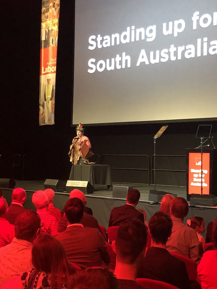 alpsa's tweet photo. Thank you Michael OβBrien, for your gracious welcome to country at the SA Labor campaign launch #standingupforSA https://t.co/AVxFnEp2gu