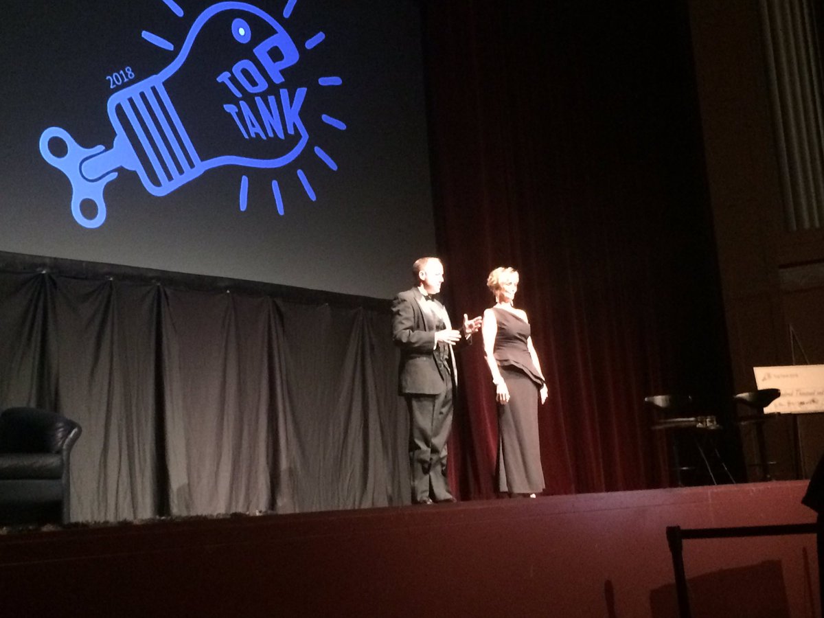 CJOnline's tweet image. We're underway for the big event here with #TopTankTopeka at @TPACtix. One of 10 finalists will walk away with $100K towards starting a biz in downtown #Topeka.