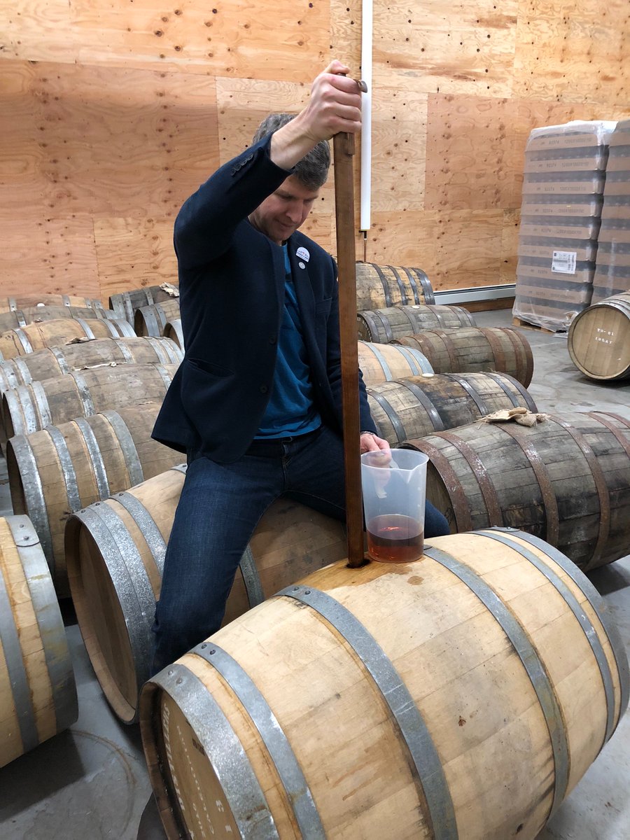 SmokeandDirt's tweet photo. @VCaledonian @WallsofWhisky:

Mind. Blown. I can confirm that every positive review of this juice is true, and this 17-month spirit in STR cask blew me away. 

Very bright future for this place, and right in our back yard! Glad we bought two casks! Giddy for the peated spirit. https://t.co/mnhFrgnN1w