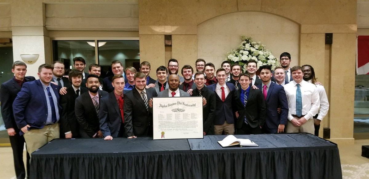 alphasigs's tweet photo. Congratulations to the Theta Mu Chapter at Northern Illinois University as they officially chartered this evening! #AlphaSig https://t.co/AJjMdg5mJm
