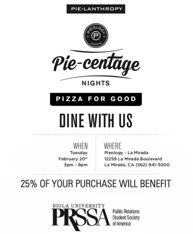 biolaprssa's tweet photo. Getting a little down because you're leaving your friends for spring break? Have a last minute celebration with PRSSA down at Pieology on TUESDAY from 5 - 9 pm! https://t.co/d8FNpr0ox7