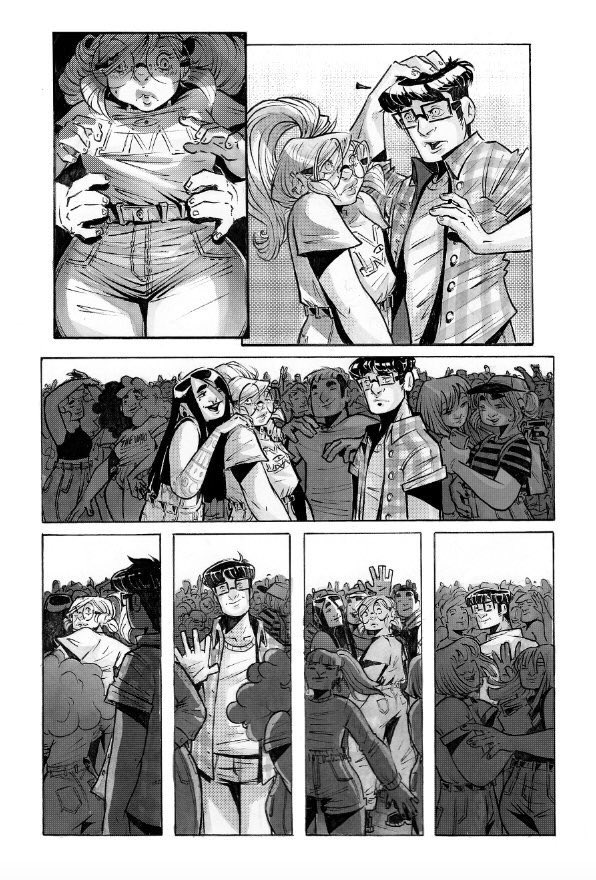 Sweeney_Boo's tweet image. It’s #sequentialsaturday here’s a page from my upcoming graphic novel Eat and Love yourself (2019)