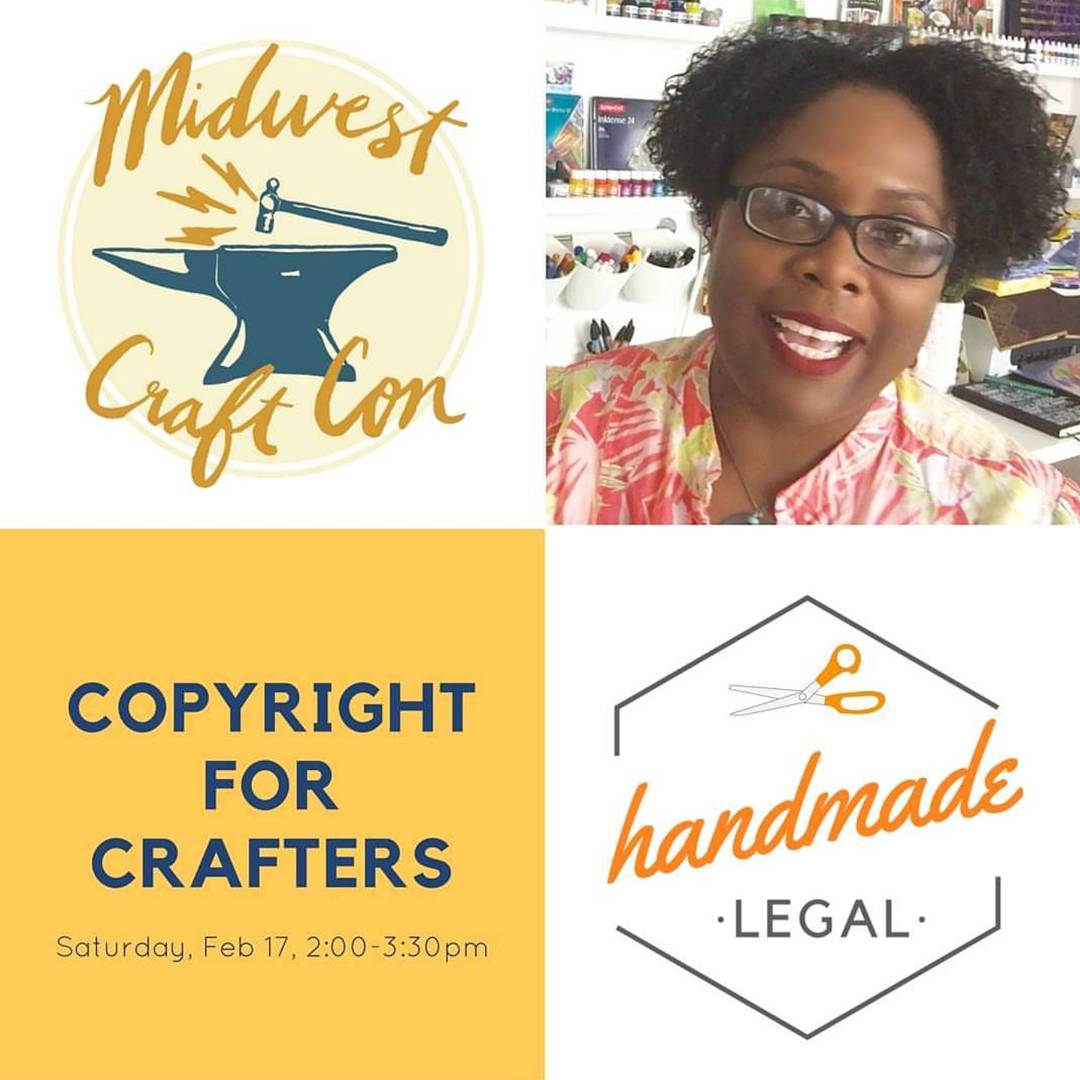 handmadelegal's tweet photo. Just wrapped up 'Copyright For Crafters' at @midwestcraftcon with an awesome group of creatives!🤓 https://t.co/icKF3OigoM
