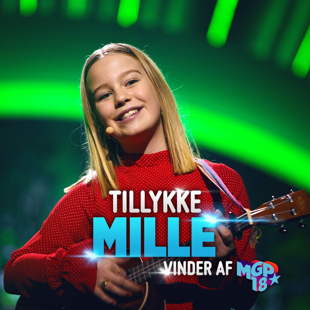 Tillykke til årets vinder af MGP 2018: Mille! #drmgp