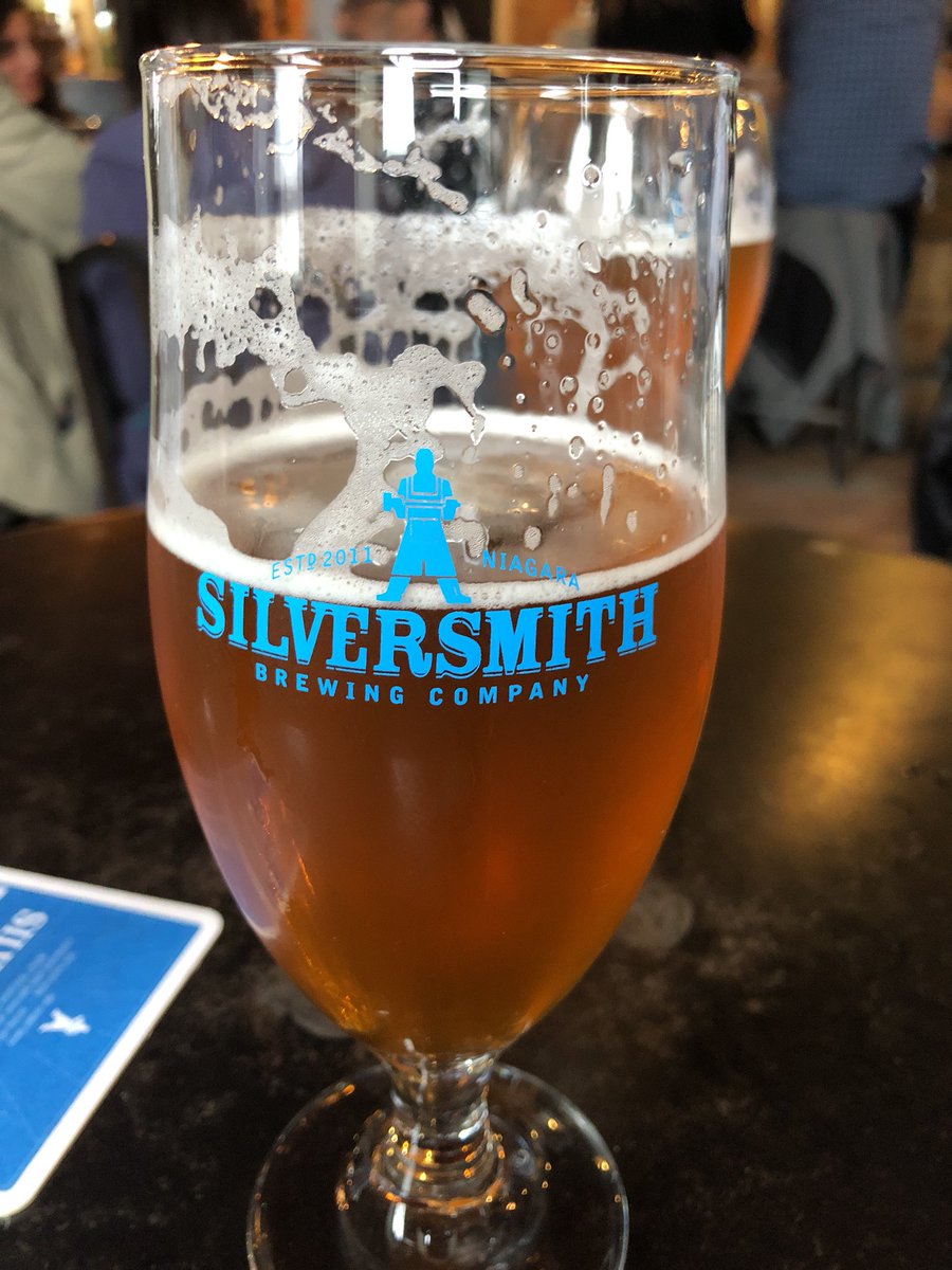 CortDay1's tweet photo. Saturday afternoon pints. @SilversmithBrew #church. #NOTL #Niagaralife https://t.co/gGYOnh24qb