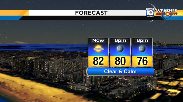 SATURDAY EVENING: Wow... another very pleasant evening to be out 'n about! Warm, calm, and largely dry. Enjoy! https://t.co/aOwUqPScnd