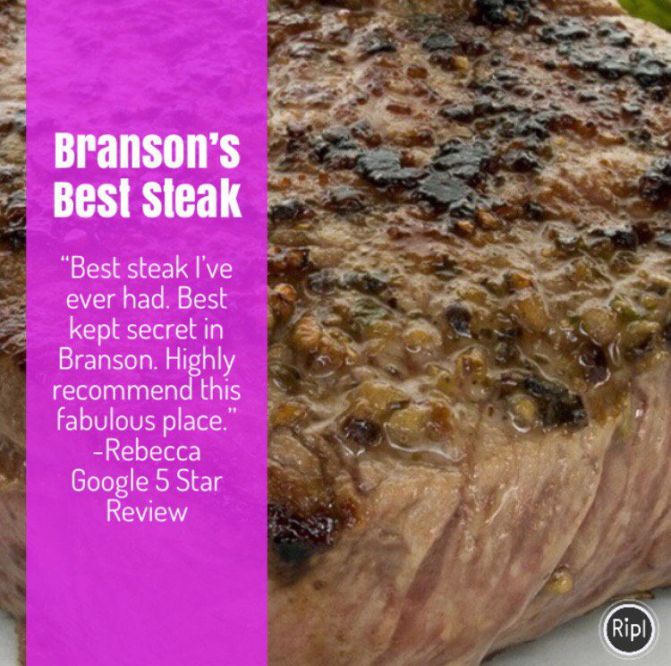 It’s Saturday night, time for a great #Steak. #BransonMo #Steakhouse