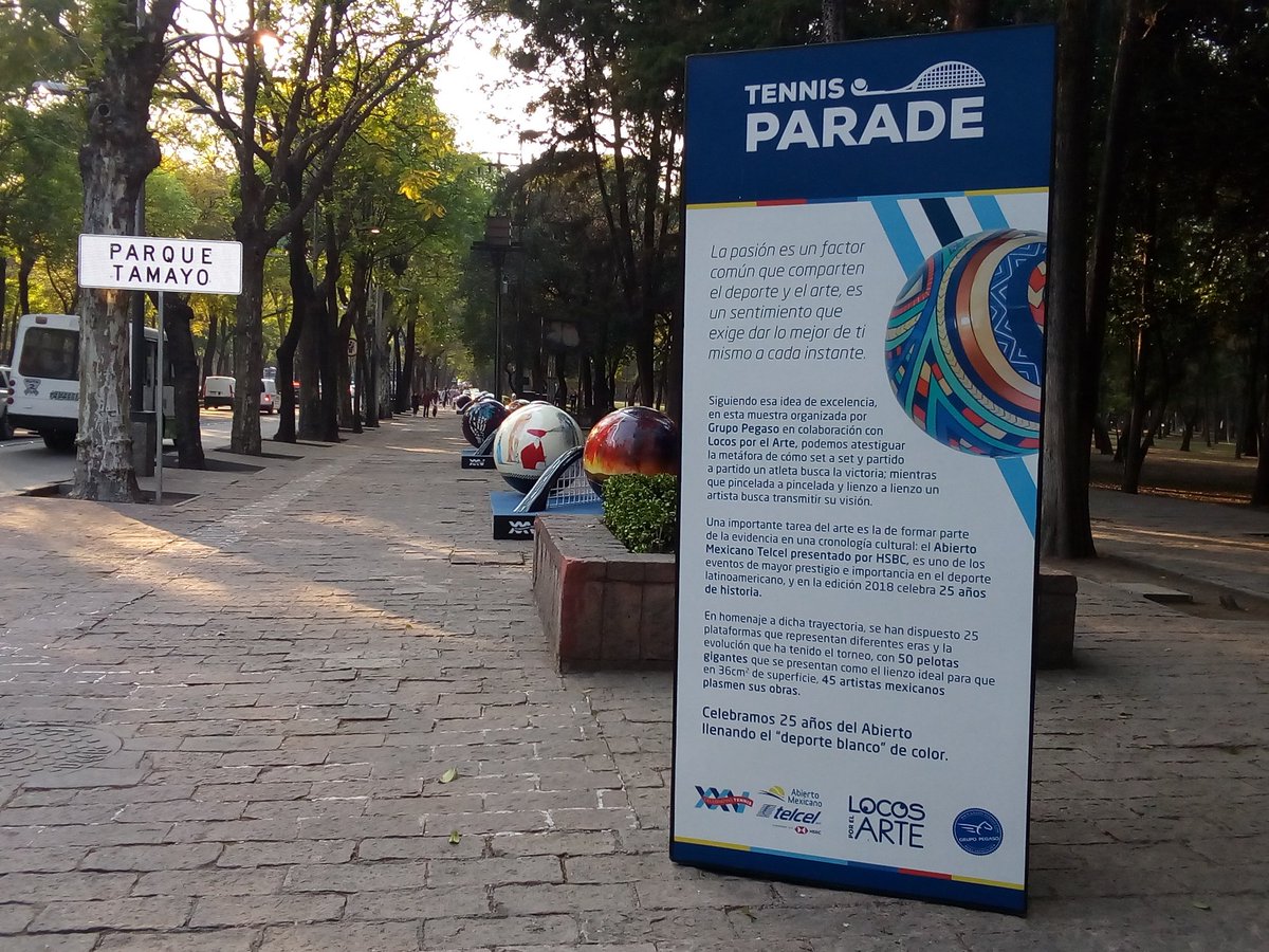 MexicoArte2014's tweet photo. "TENIS PARADE" 45 Artistas 'Locos por Arte" celebran con sus obras el deporte blanco : Av. Paseo de la Reforma, CDMX. @LocosxElArte @promocionCDMX #tenisparade https://t.co/gYtbkmleAQ