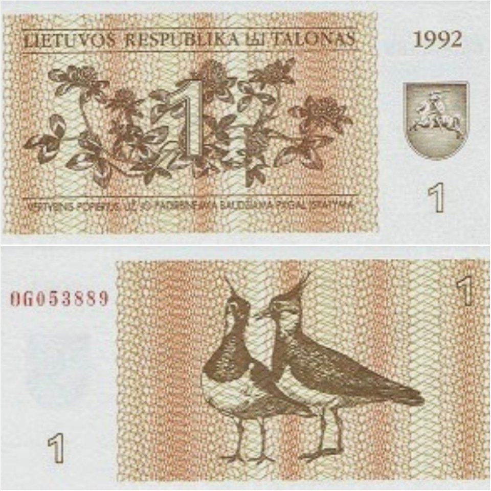NumismaticaBlog's tweet photo. Lituania - 1 Talonas. 
#Numismatica #billetes #monedas #lituania #talonas #notafilia #numismatic #coin #banknotes #banknotesoftheworld #billetesdelmundo https://t.co/AEtrW7uS1d
