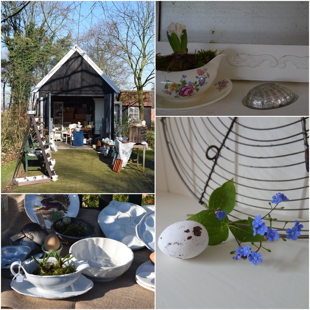 Zaterdag 24 februari is onze brocante schuur weer open, in voorjaarssfeer! Van harte welkom!  #brocante