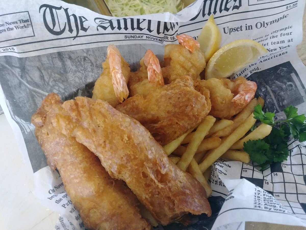 Beer Battered Cod and Gulf Shrimp Combo