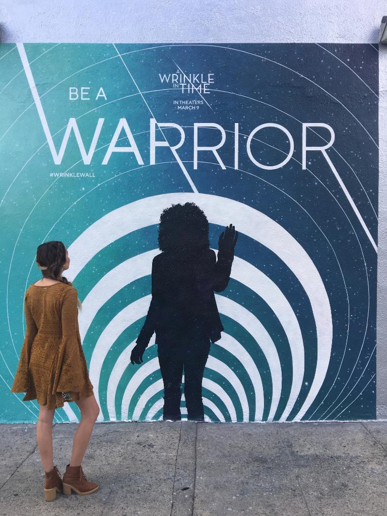 OhMyDisney's tweet photo. If you're in the Los Angeles area make sure you visit the @WrinkleInTime wall at the corner of Melrose & Vista! #WrinkleWall https://t.co/ElKqhRfsOk