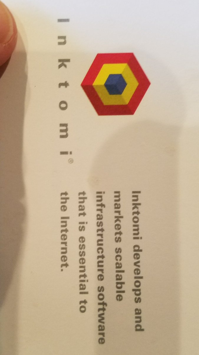 mmorgan24's tweet photo. I remember their booth and parties at #ispcon in #SanFrancisco and #SanJose #inktomi had interesting products - fun times!! https://t.co/JKGz0MibDC