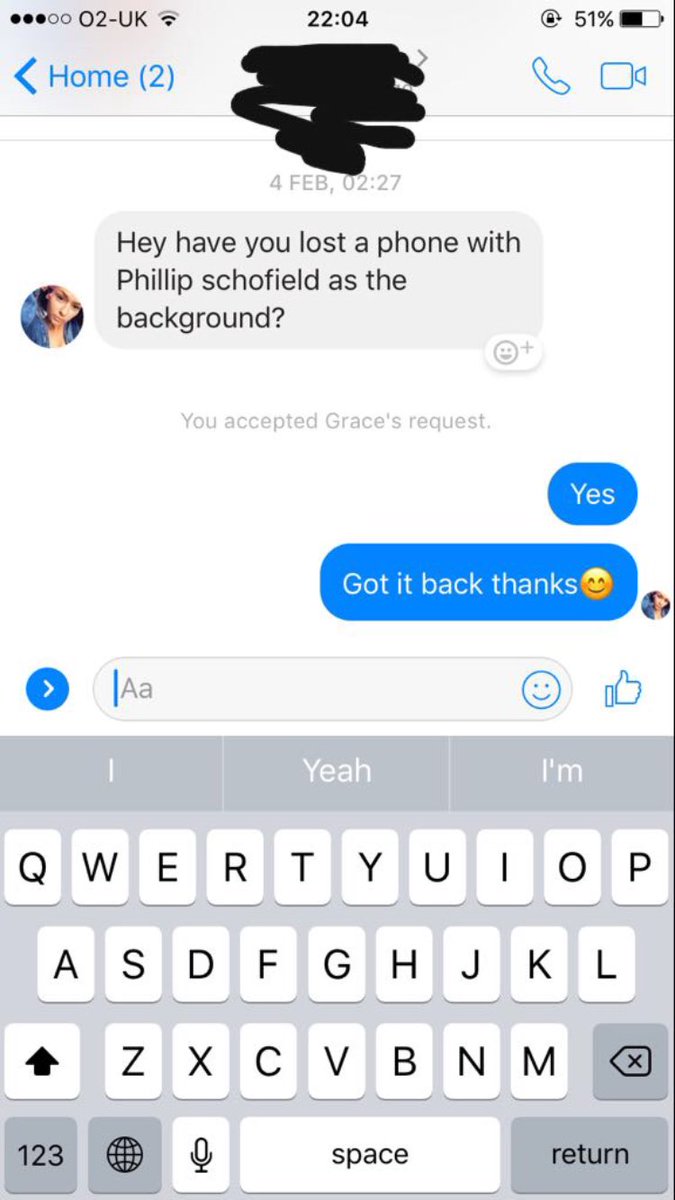 It really helps to have <a href="/Schofe/">Phillip Schofield</a> as your lock screen when you lose your phone