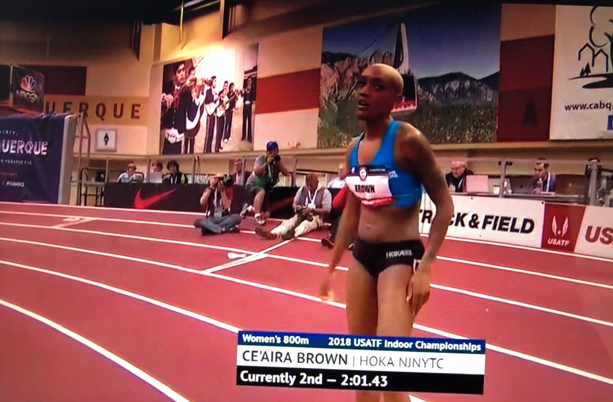 OH SNAP! Ce’Aira wins her heat in 2:01 and GETS THE STANDARD