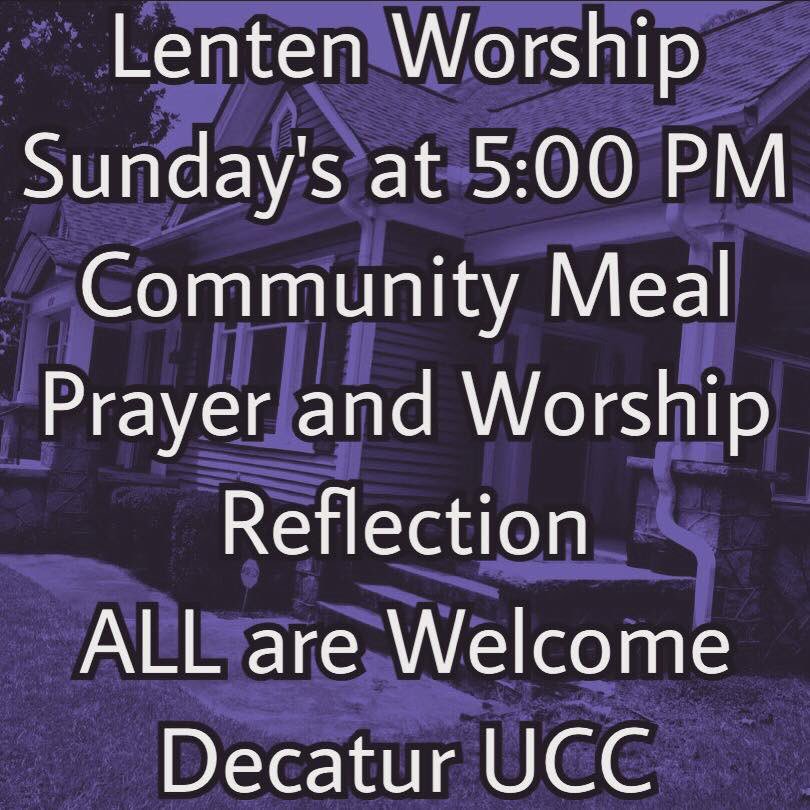 Lenten Worship at 5 PM. #Listen #Lent #Lent2018 #reflection #UCC <a href="/WorshipStudioMM/">Worship Design Studio</a>