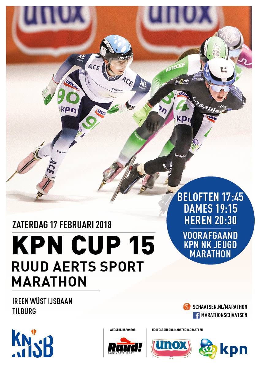 Verslag van NK marathon voor jeugd op Ireen Wüst IJsbaan in Tilburg én de 15-de wedstrijd van de KPN Marathon Cup. Met o.a. tweede plaatsen voor @JessicaMerkens en <a href="/sjoerddenhertog/">Sjoerd den Hertog</a> goo.gl/wvSbjG #marathonschaatsen