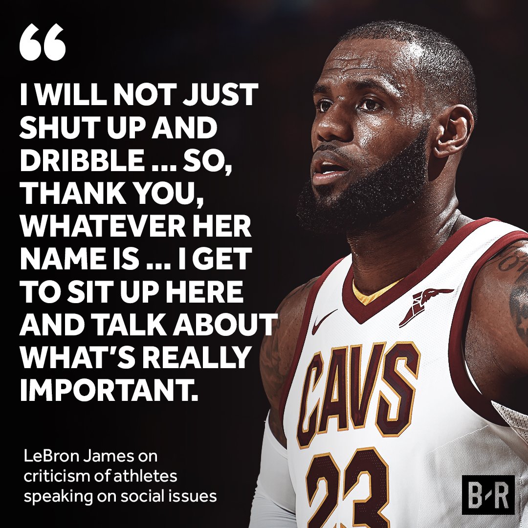 BleacherReport's tweet photo. LeBron responds. https://t.co/dATD8JHb66
