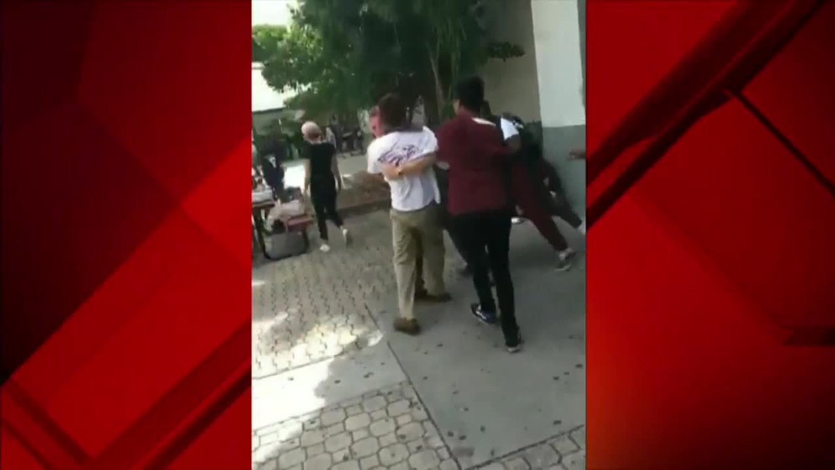 New video shows shooting suspect in fight at high school bit.ly/2Ctp35U https://t.co/h6RYohHWC0