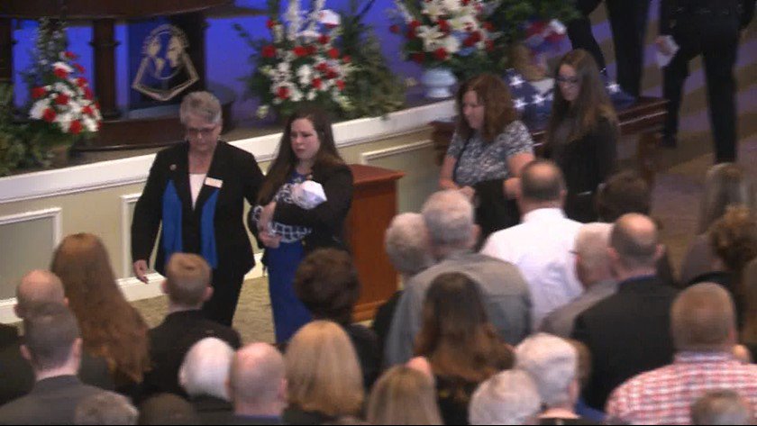 WEdwarda's tweet image. Georgia Officer Chase Maddox was laid to rest today. He served the Locust Grove PD for 5 years. He is survived by his wife and 3 sons. Rest in peace blue hero. Salute.