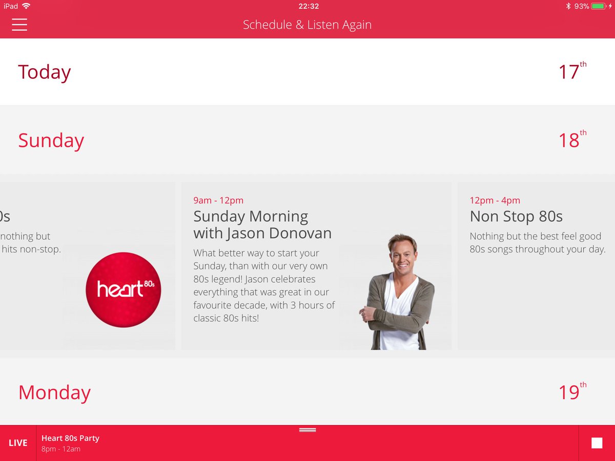 teamdonovan_'s tweet photo. Don’t forget @JDonOfficial is back on @Heart80s online and on the Heart app tomorrow 9am until 12 https://t.co/DHRsUnhZJw