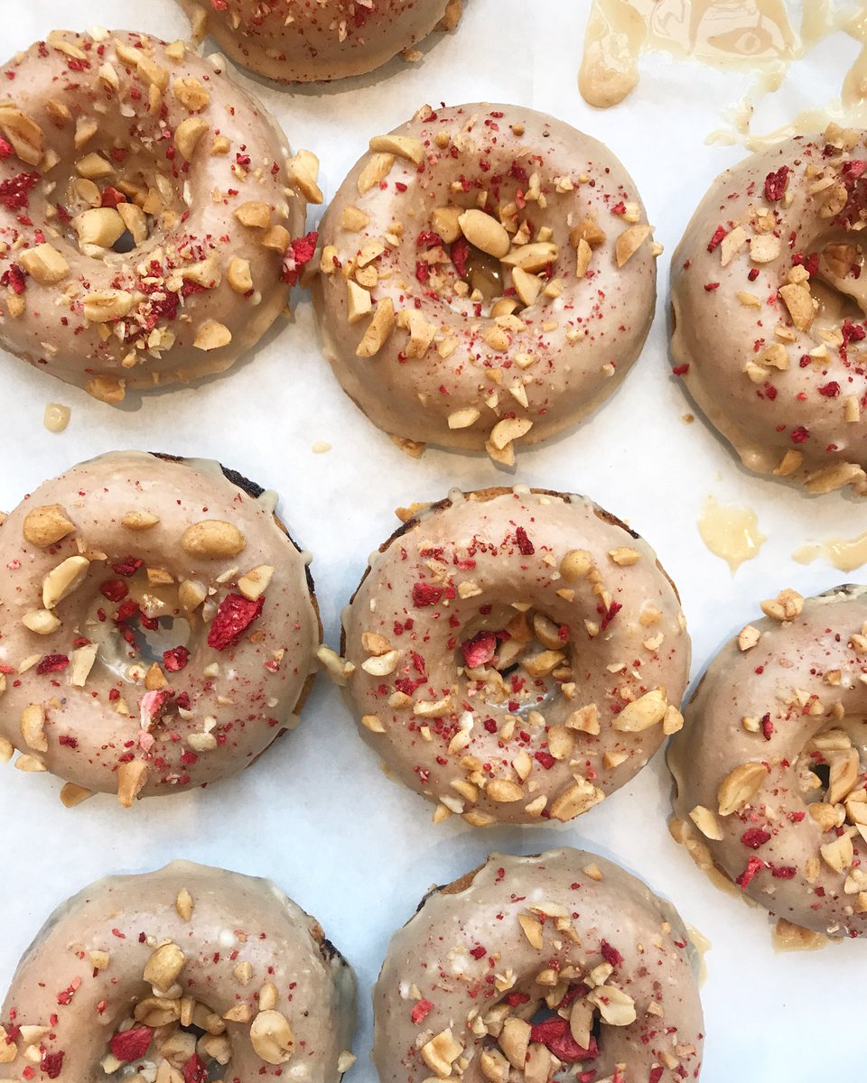 alchemy_brands's tweet photo. PB&amp;J superfood donuts in the house! https://t.co/jkUHZ5GaAc