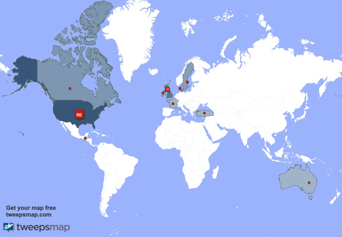 Recksbro_CoD's tweet photo. My followers live in 10 countries: USA(65%), UK.(15%)... https://t.co/1i0iagrdru Get your free map! https://t.co/qUVOB7avGO