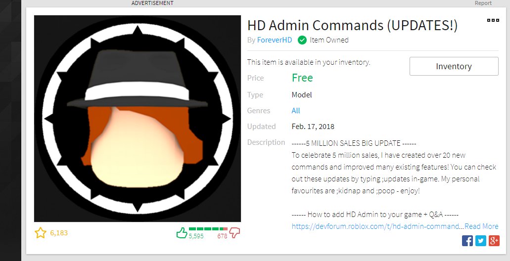 80 Z On Twitter Pokediger1 If You Get The Hd Admin Commands Model And Put It In A Game You Can Use Kidnap Also Poop Too The Prefix Is So Have The - roblox admin commands adopt and raise