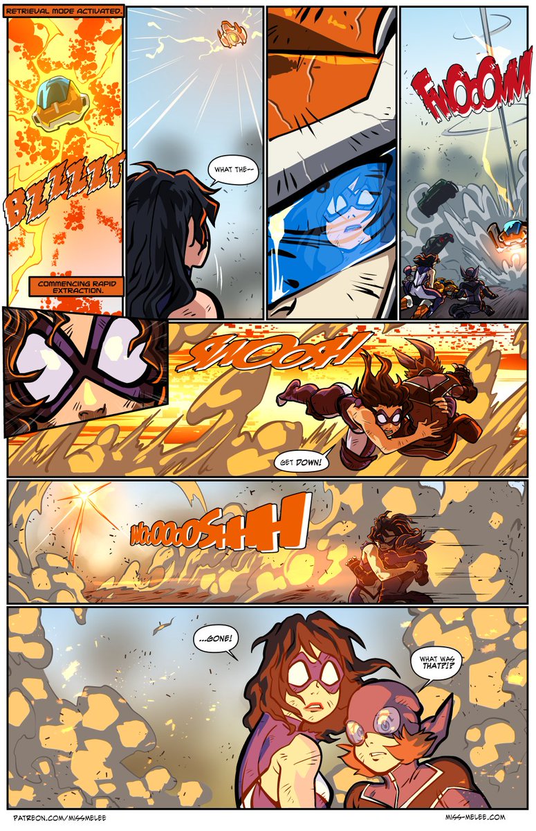 L_Abomination's tweet image. I have so much more to learn in regards to comic craft, but I&apos;m happy I managed to produce many of my favorite pages in the Issue 5 run of Miss Melee. I hope to make even more strides this year. #sequentialsaturday