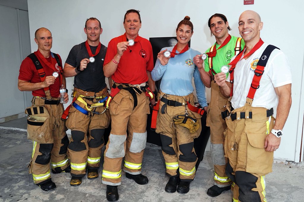 MiamiDadeFire's tweet image. Several #MDFR firefighters answered the call this morning in the fight against Leukemia and Lymphoma by participating in the Miami Firefighters Stairclimb benefiting @LLSusa. 👏 #MDFRInTheCommunity