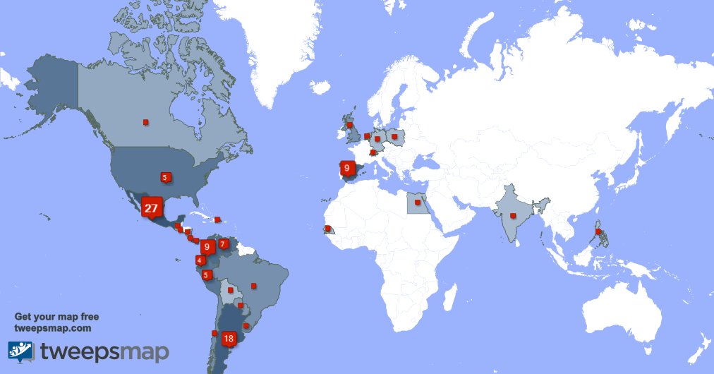DuvisMolinaB's tweet photo. Mis seguidores viven en México(27%),Argentina(18%),España(9%) y más https://t.co/JYCddcrH7R https://t.co/LWLdqNLJwn