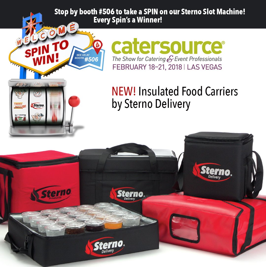 SternoProducts's tweet image. We&apos;re closing in on Catersource 2018! We&apos;ll see in Las Vegas for the festivities soon. Booth 506 #catersource #catersource2018