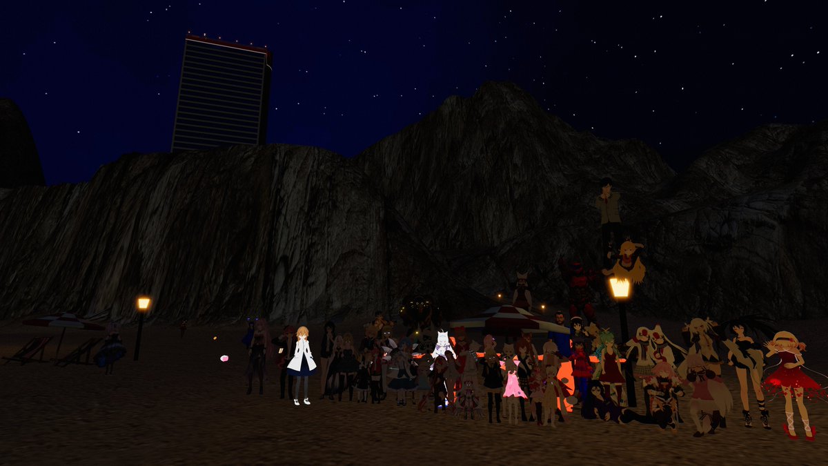 VRChat Anime Prom group photo