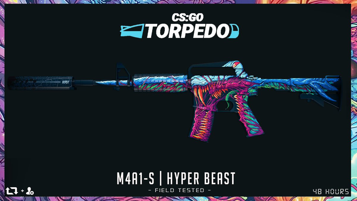 SkinTorpedo's tweet image. 🏆 CSGOTorpedo 48 Hour Giveaway 🏆 

M4A1-S Hyper Beast FT
✅ RT 
✅ Follow @CSGOTorpedo
⌚ Rolling in 48 hours

🍀Good luck!