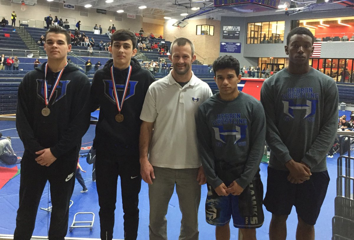 Hebron Varsity Regional Results:
182 Matt Breland - 2nd
145 Jason Beltran - 3rd
113 Joey Garvin - 4th
152 Jaylyn Williams - 4th
170 Gabe Negrete - 6th
220 Braylan German - 6th
Team - 5th