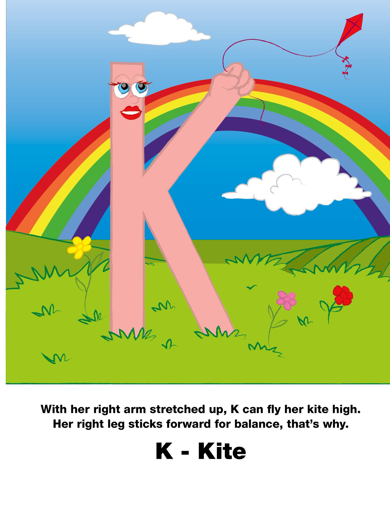 Alphabet Anatomy on Twitter: "Her very 1st Kite outing Kindled 1 more ...