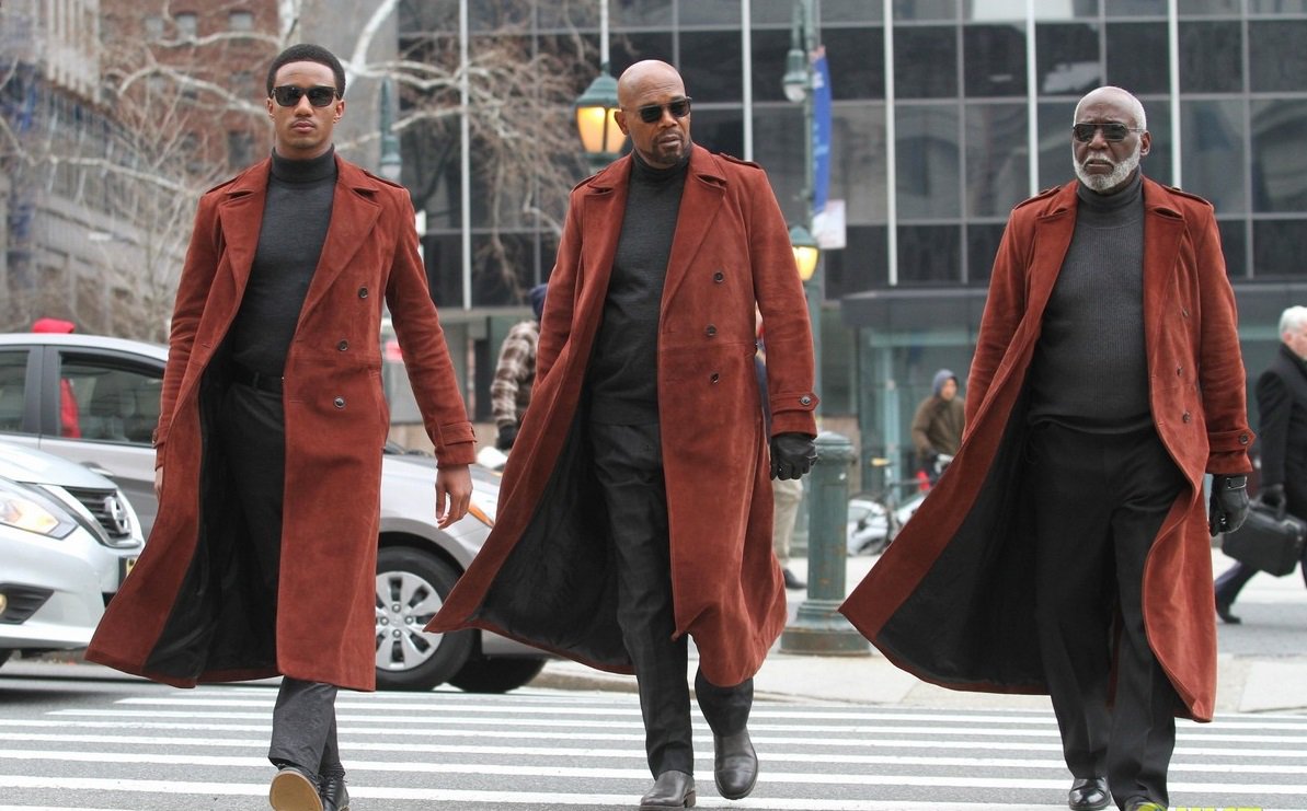 Whatfat Hachi おー かっこいい 三世代のshaftが同じ衣装で勢ぞろい リチャード ラウンドトゥリー サミュエル L ジャクソン ジェシー ユーシャー 2 17 Shaft 19 撮影 Ny 今度のシャフトはサミュエル L ジャクソンの息子設定でfbiのサイバー