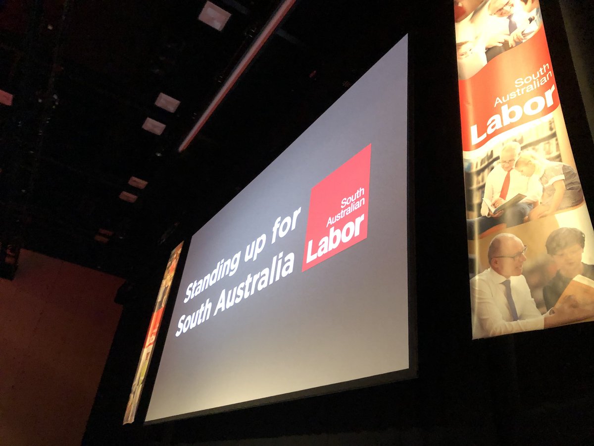 alpsa's tweet photo. The stage is set for the 2018 Labor Campaign launch.
We will be live-streaming the launch at: https://t.co/MzhO6ZCSLm
Join in with: #standingupforSA https://t.co/NjKIrQ40TK