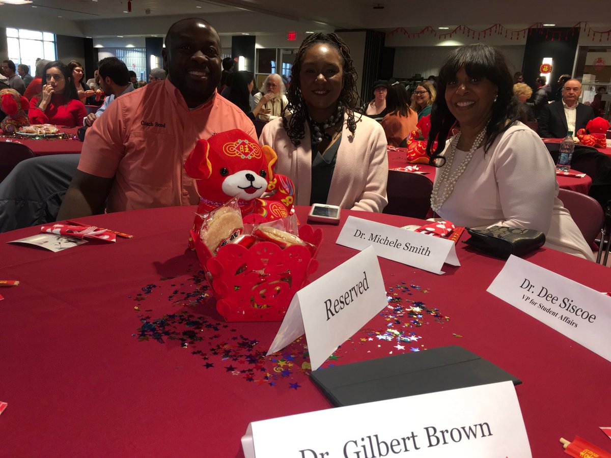 NeShell and James Bond, Michele Smith at Chinese Lunar New Year Program.