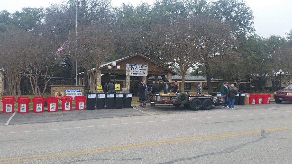 mjl_mark's tweet photo. We have officially kicked off our 8th annual 40 CANS FOR LENT food drive in Helotes TX. Knights of Columbus #8306, because hunger has no season. 1 can of food for each day of Lent. Donate to a local food bank or food pantry. Together we can put an end to hunger. https://t.co/RuxBkzcC9m