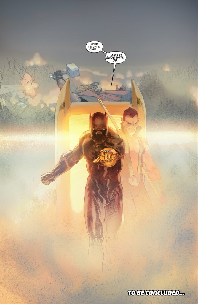 YKKZIPPER1's tweet photo. #NeverForget when #BlackPanther put on the Infinity Gauntlet to stand up against God Doom. https://t.co/rPPDLdqKzo