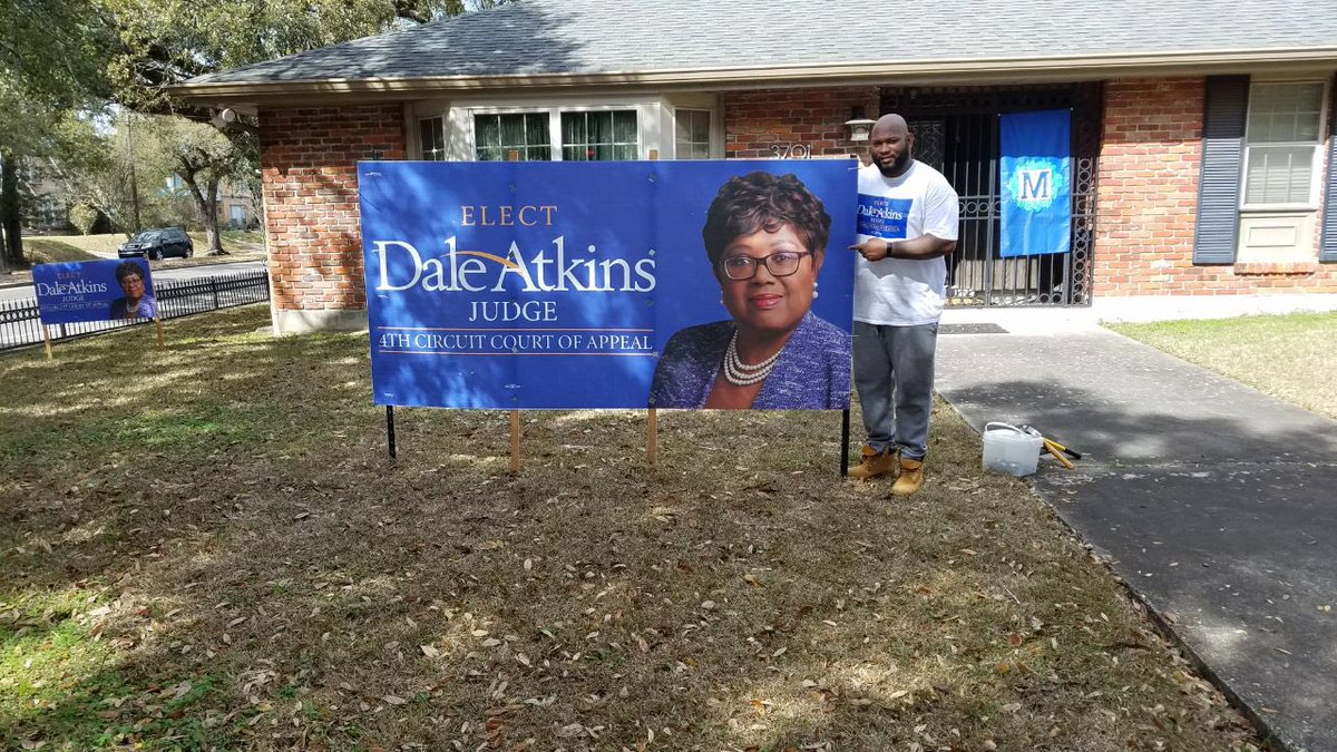 DATKINSFOR4TH's tweet photo. I SUPPORT DALE N. ATKINS FOR JUDGE OF THE LOUISIANA FOURTH CIRCUIT COURT OF APPEAL!!! #dATKINSfor4th 
WE CAN #DependOnDale https://t.co/eKH5N0rLue
